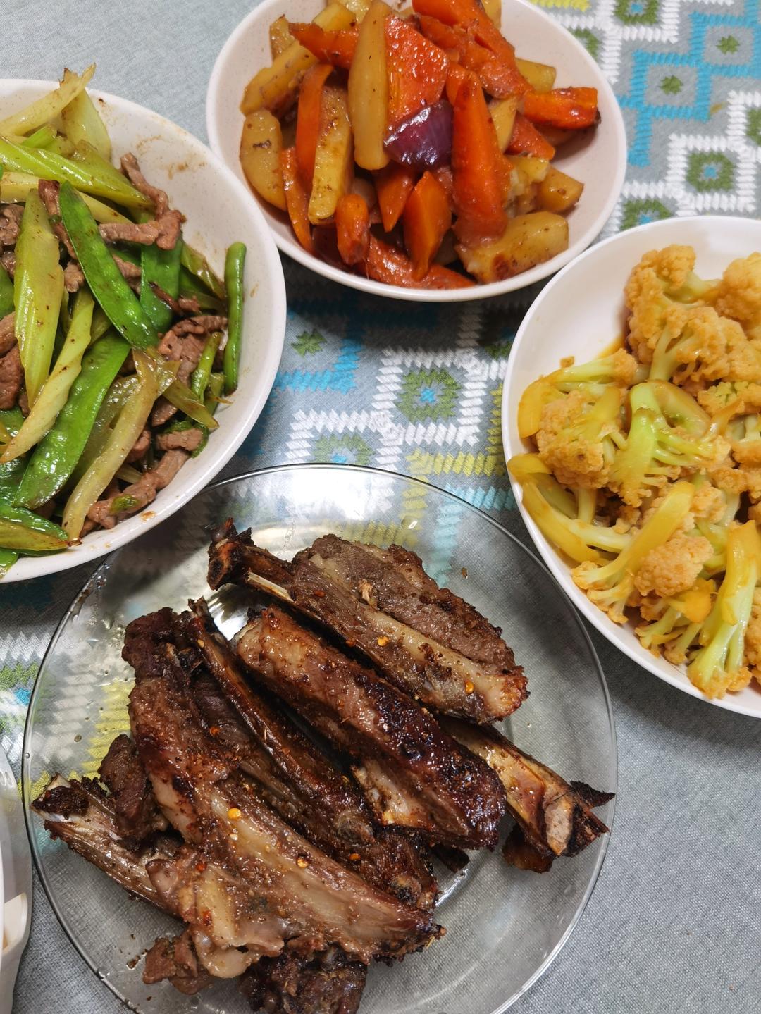 超好吃的烤羊排烤箱版