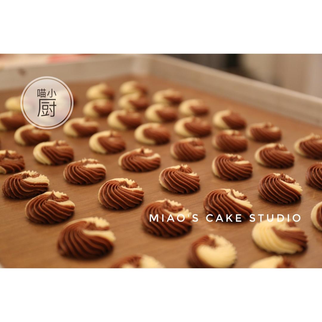 颜值超高的双色曲奇