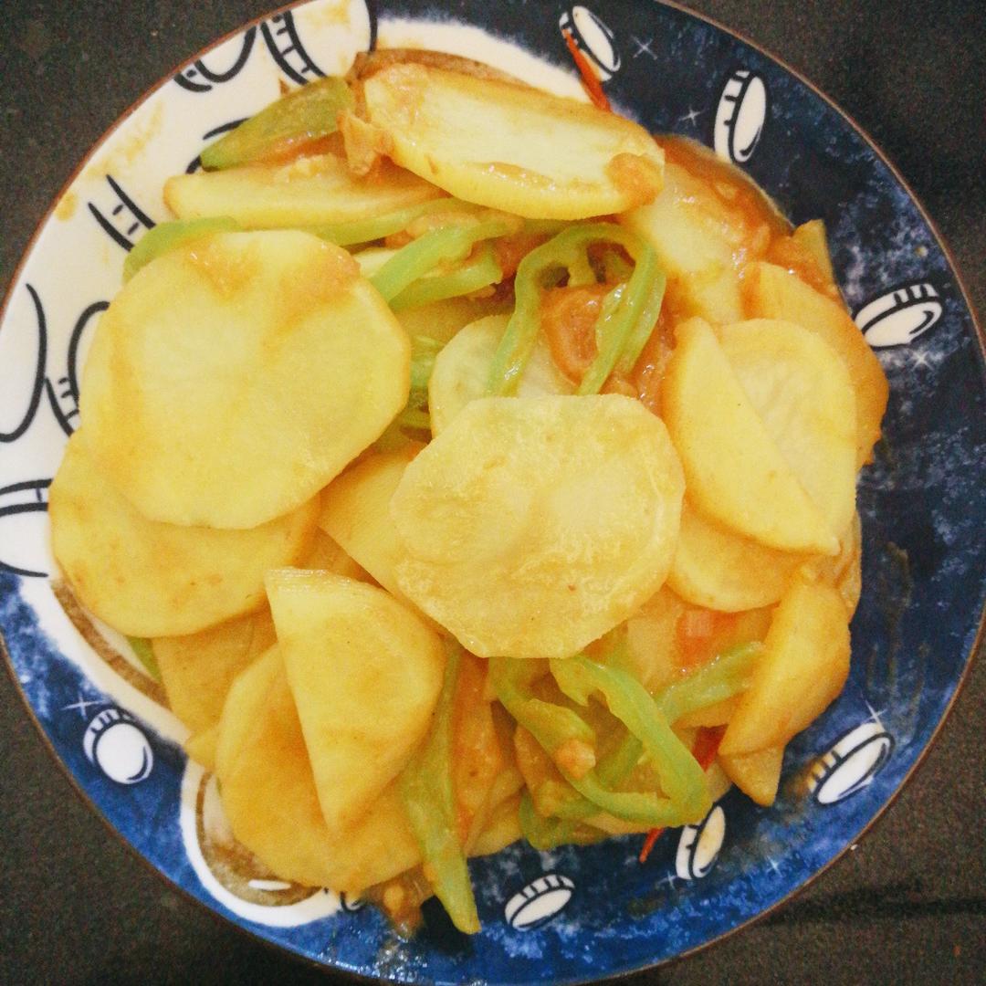 超级下饭菜红绿灯（番茄辣椒炒土豆）