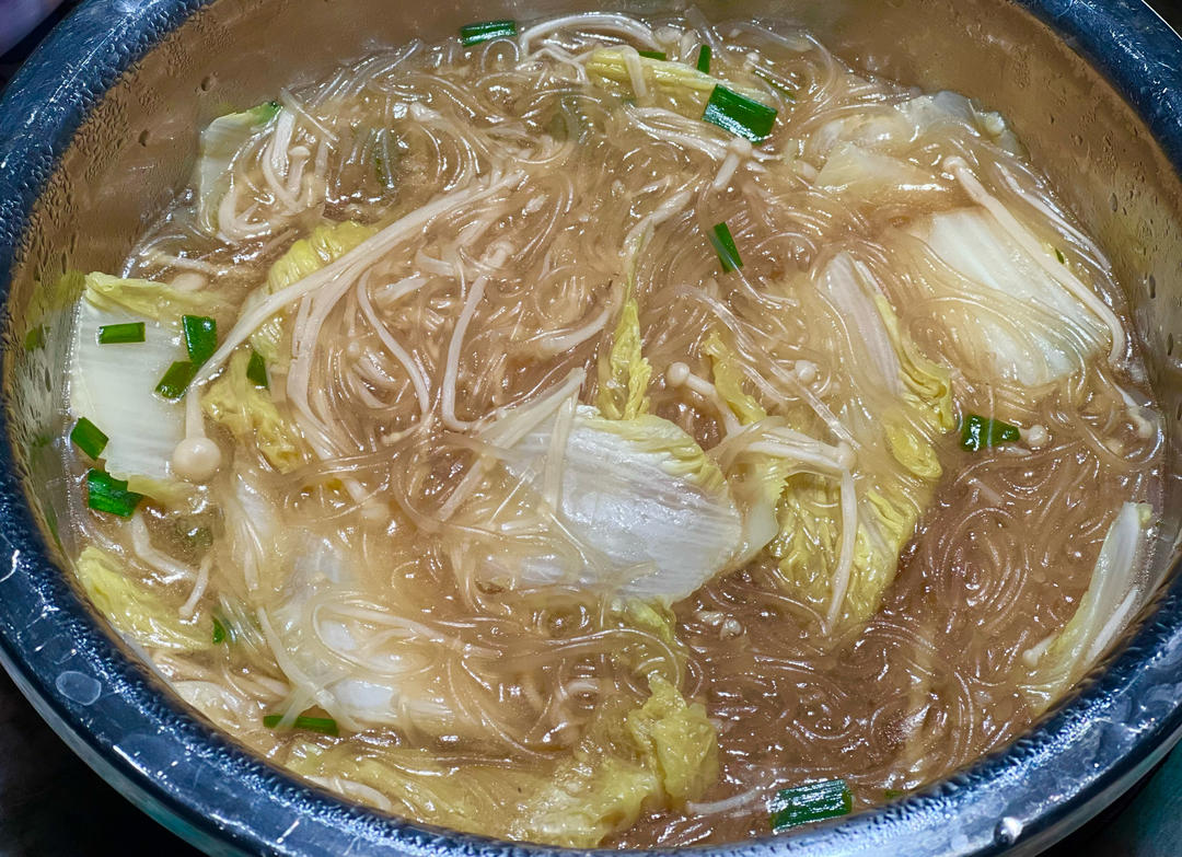 懒人下饭神器，蒜蓉蒸粉丝金针菇娃娃菜
