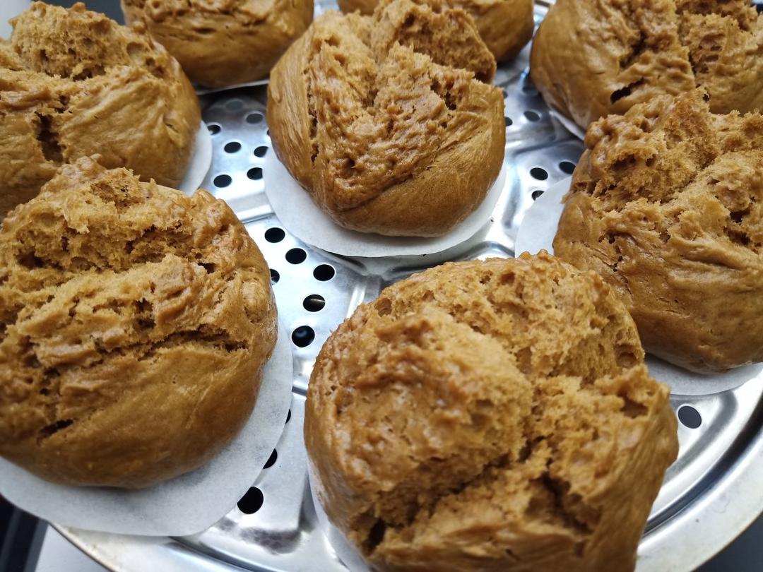 红糖大枣开花馒头 零失败的方子 蓬松煊软 保证各个开花 附细节视频详解