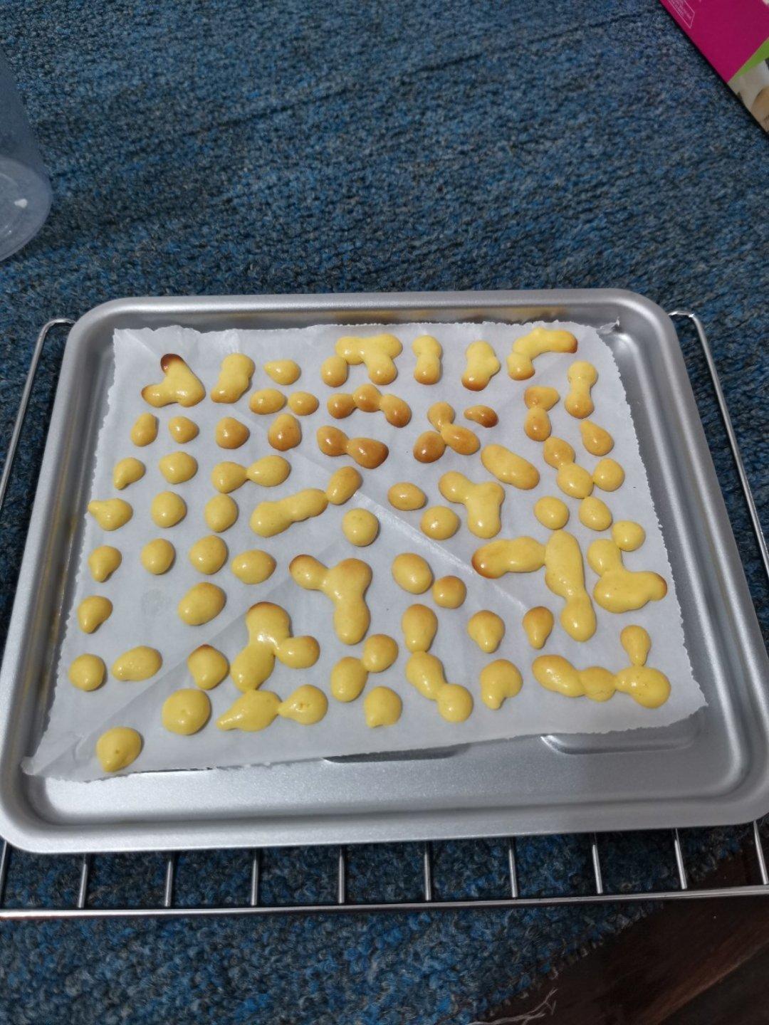 蛋黄溶豆仅蛋黄和奶粉