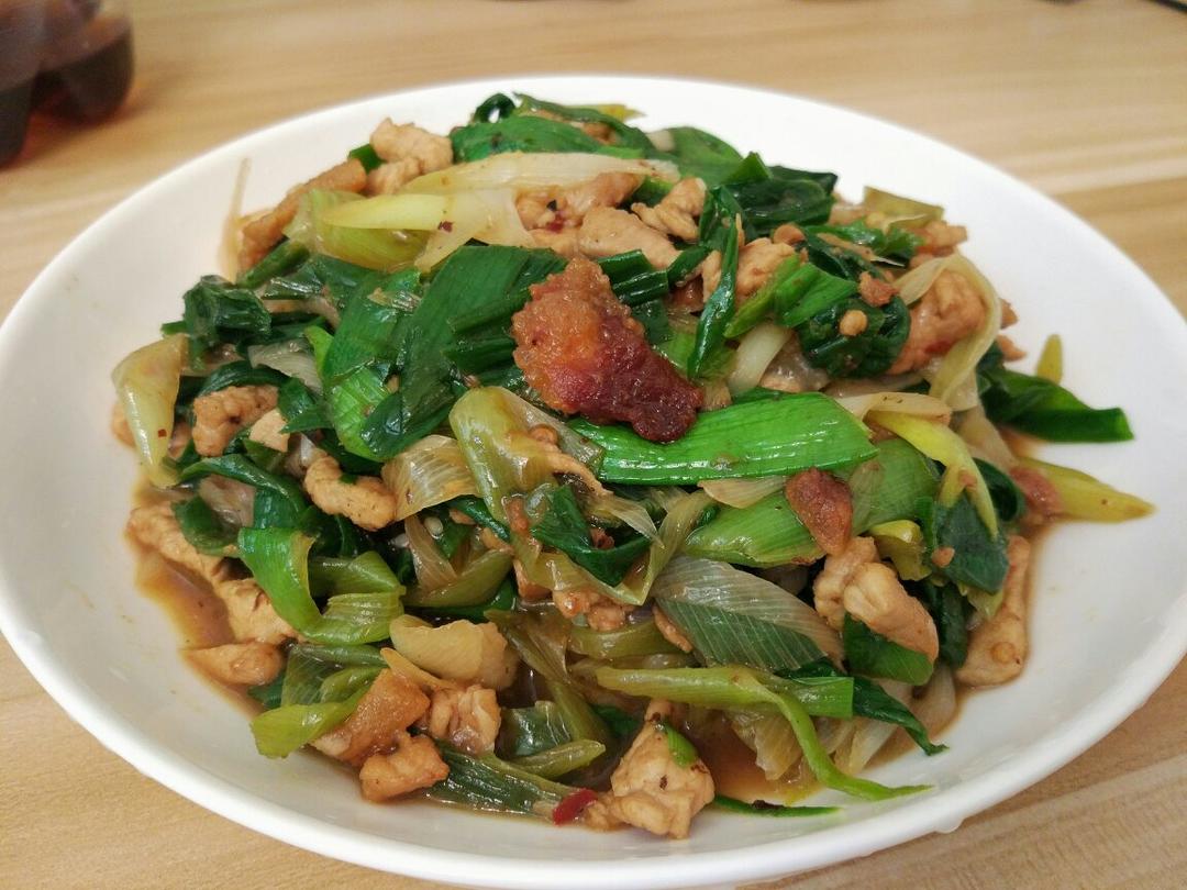 蒜苗炒肉