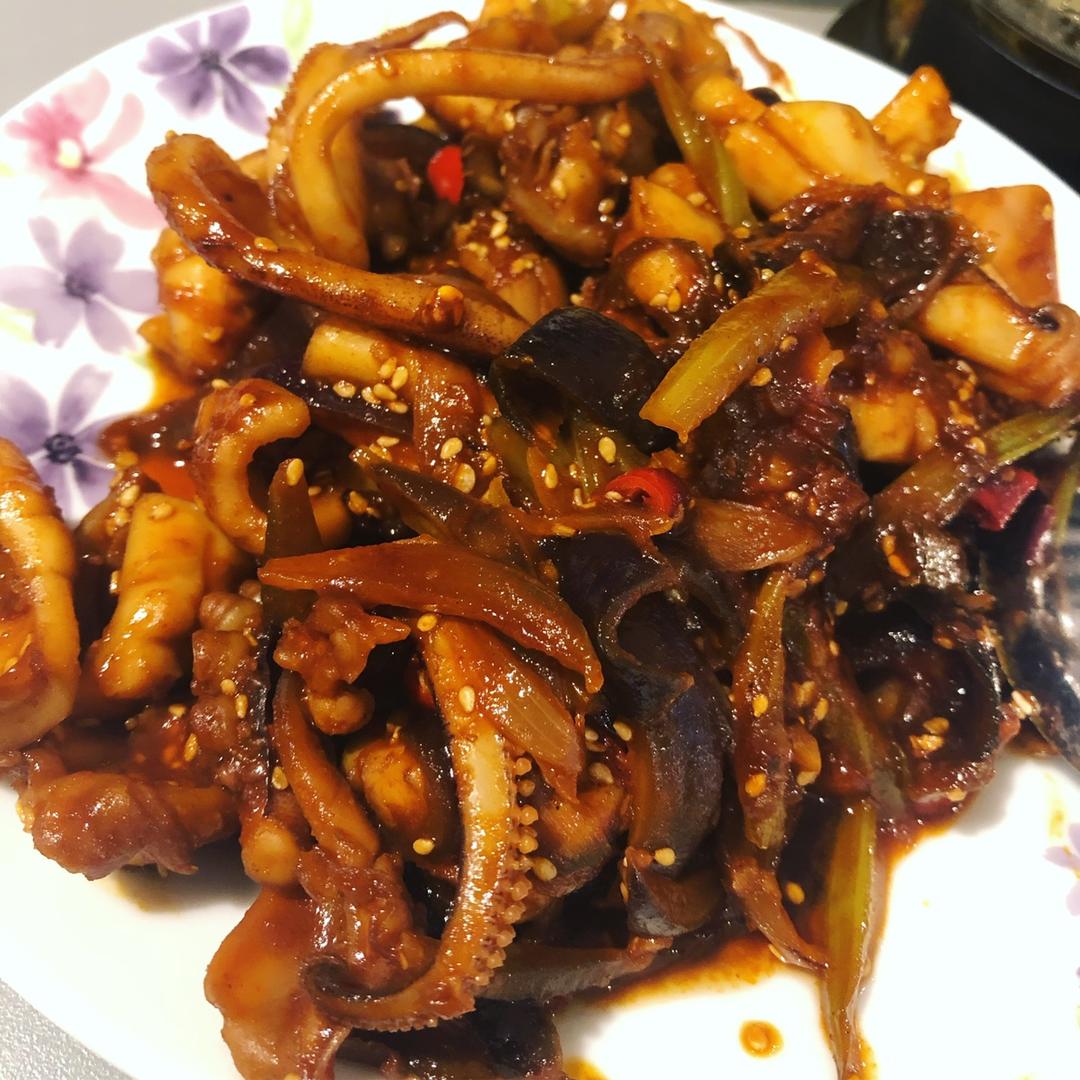 韩式辣炒鱿鱼