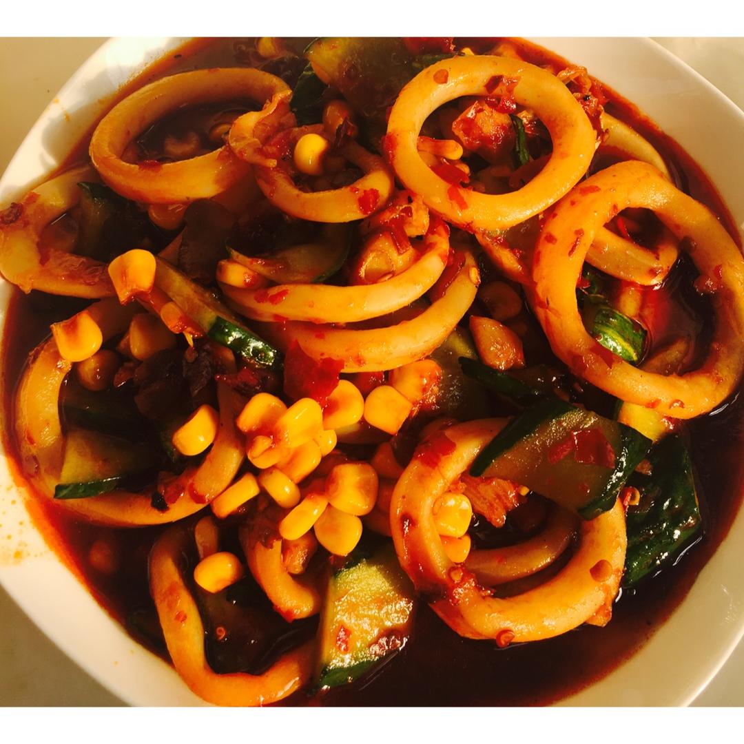 最好吃的酱爆鱿鱼圈