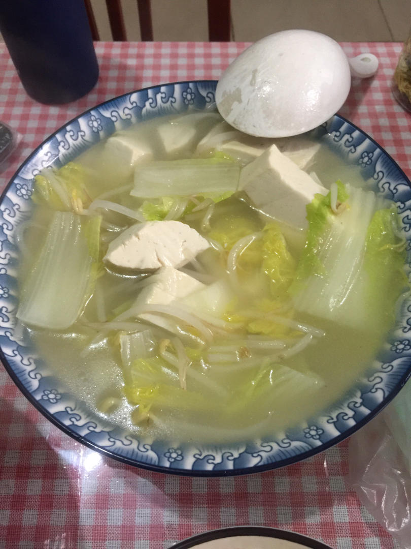 白菜豆腐汤