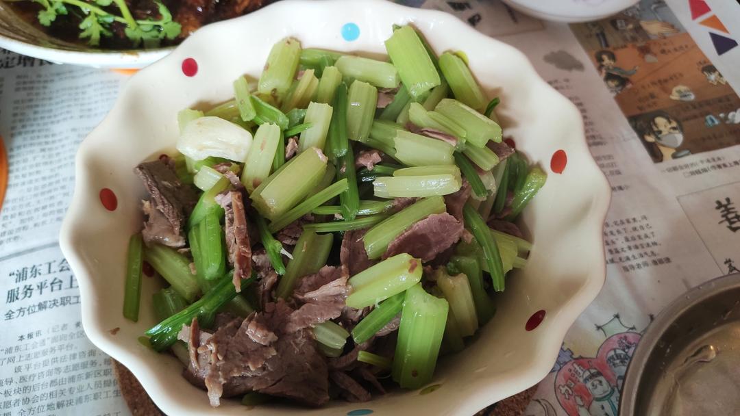 芹菜炒牛肉