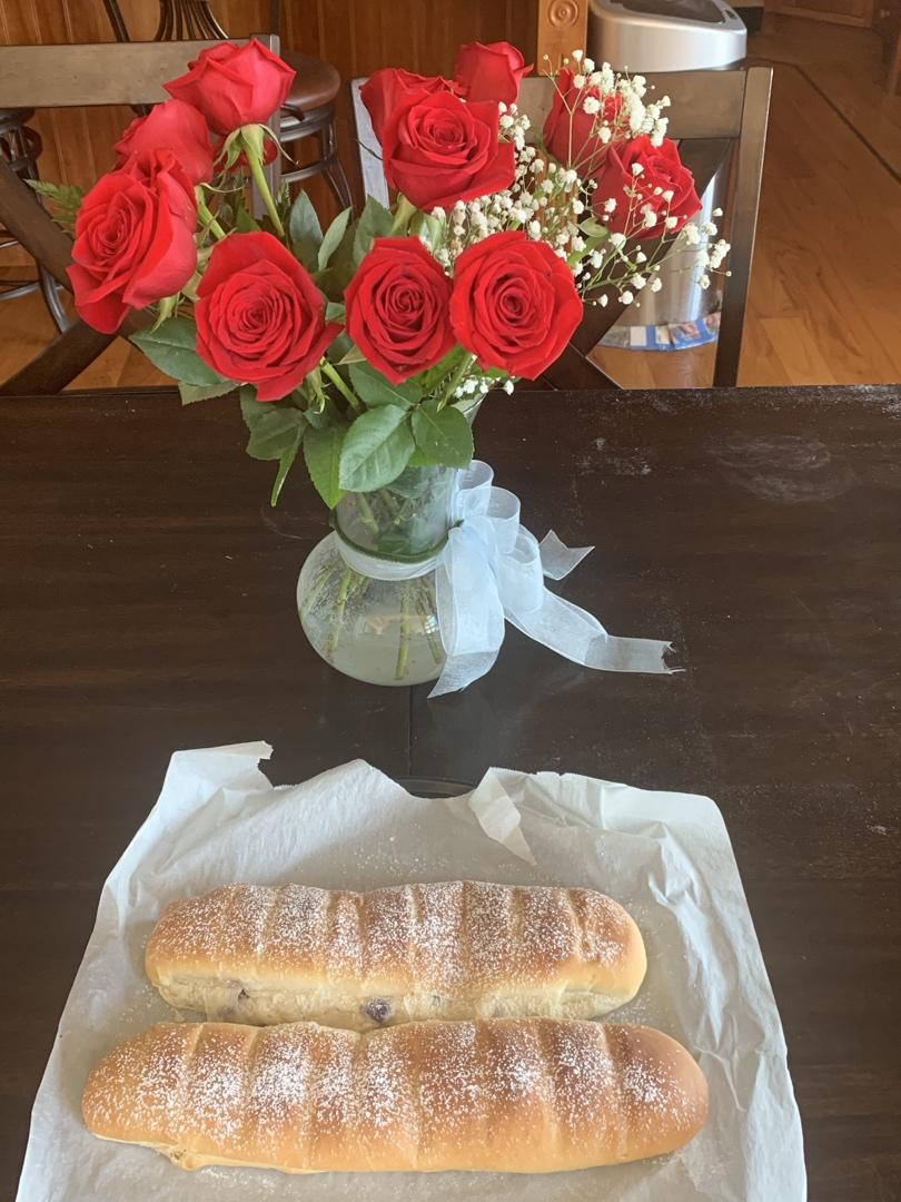 内心柔软的蔓越莓芝士软欧包