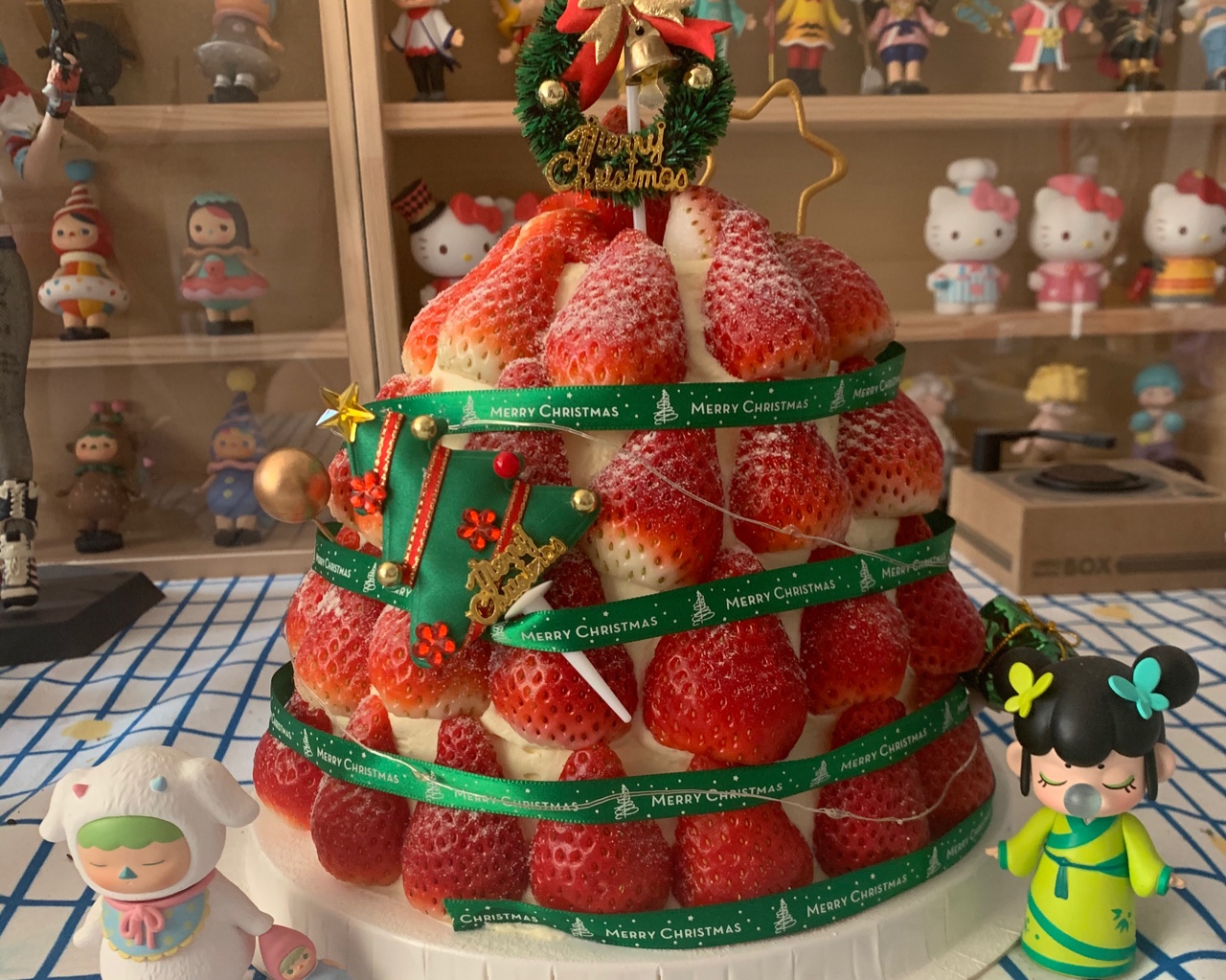 草莓塔蛋糕浓浓圣诞风的做法