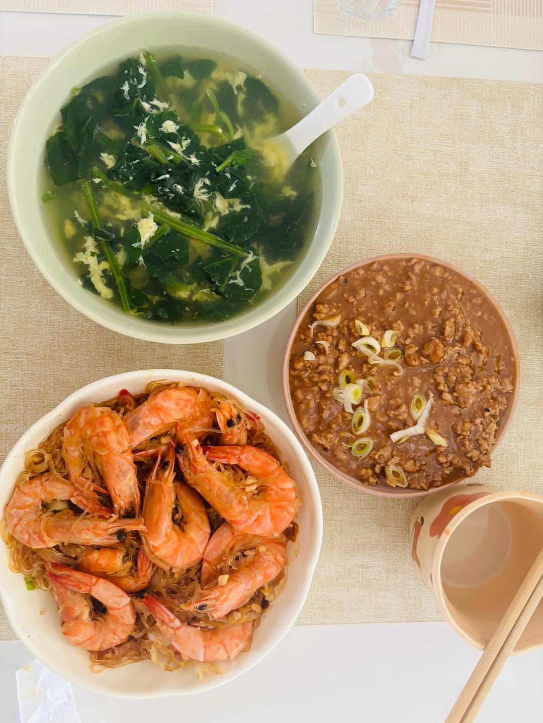 超好吃又简单娃娃菜粉丝虾煲