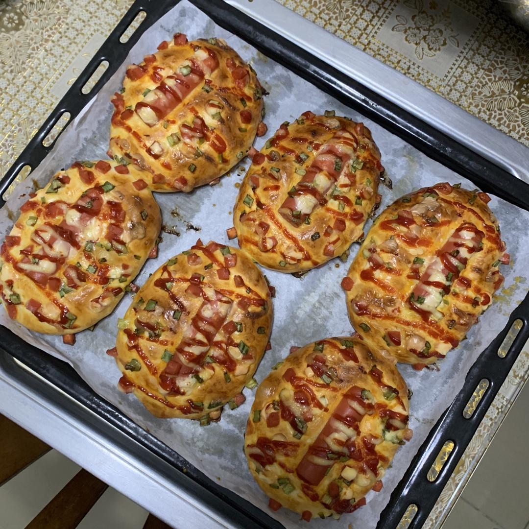 葱香火腿芝士面包