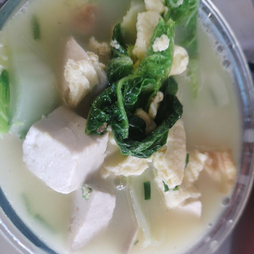 白菜豆腐汤