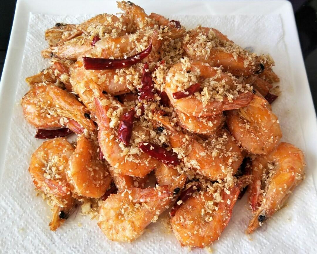 椒盐虾(香辣味)的做法