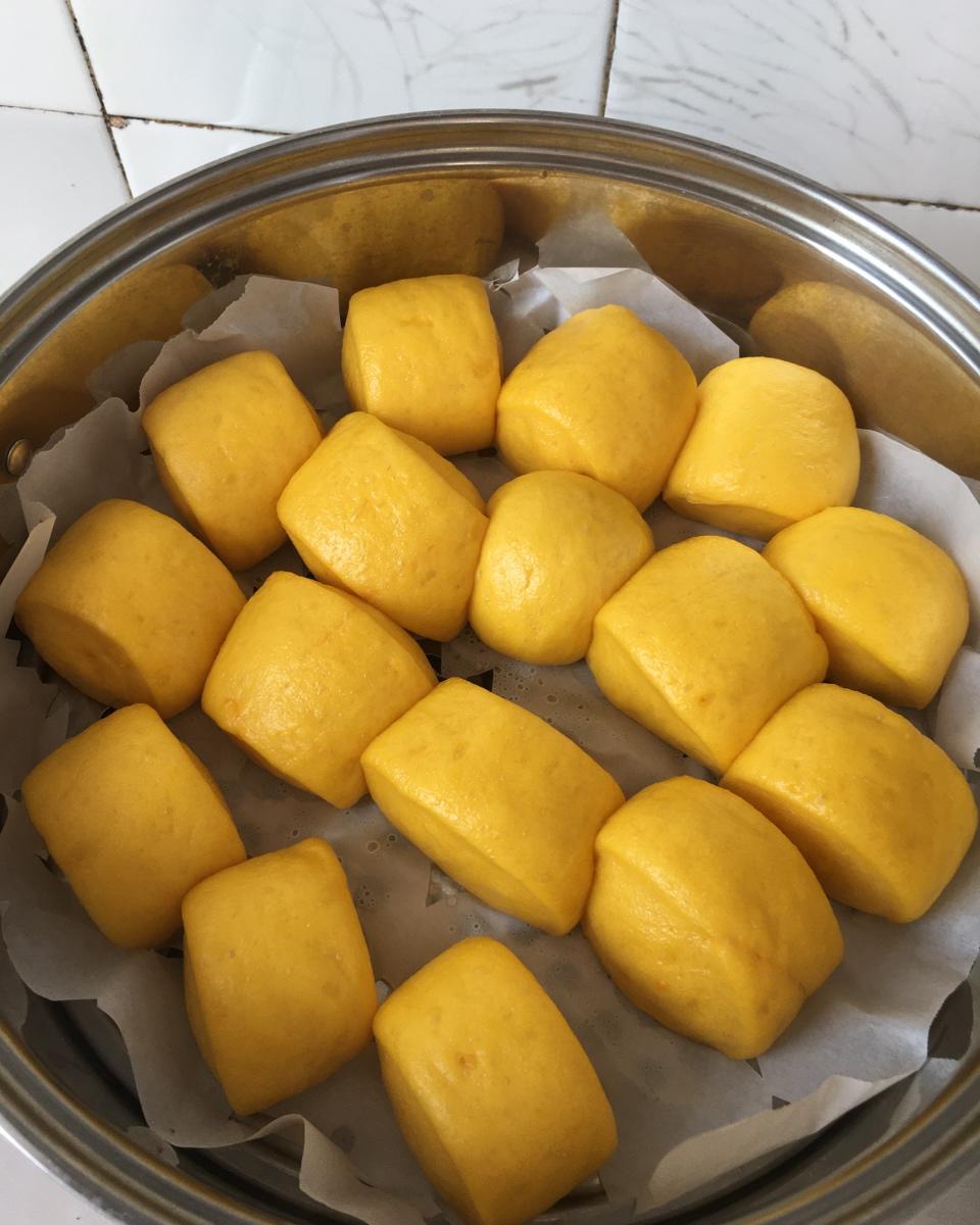 南瓜牛奶刀切馒头