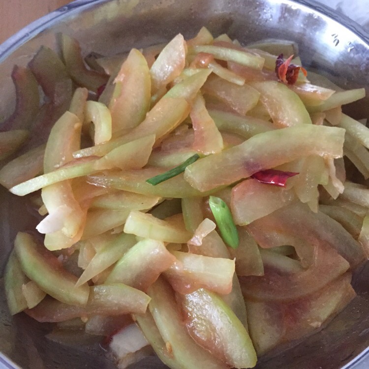 清炒西瓜皮