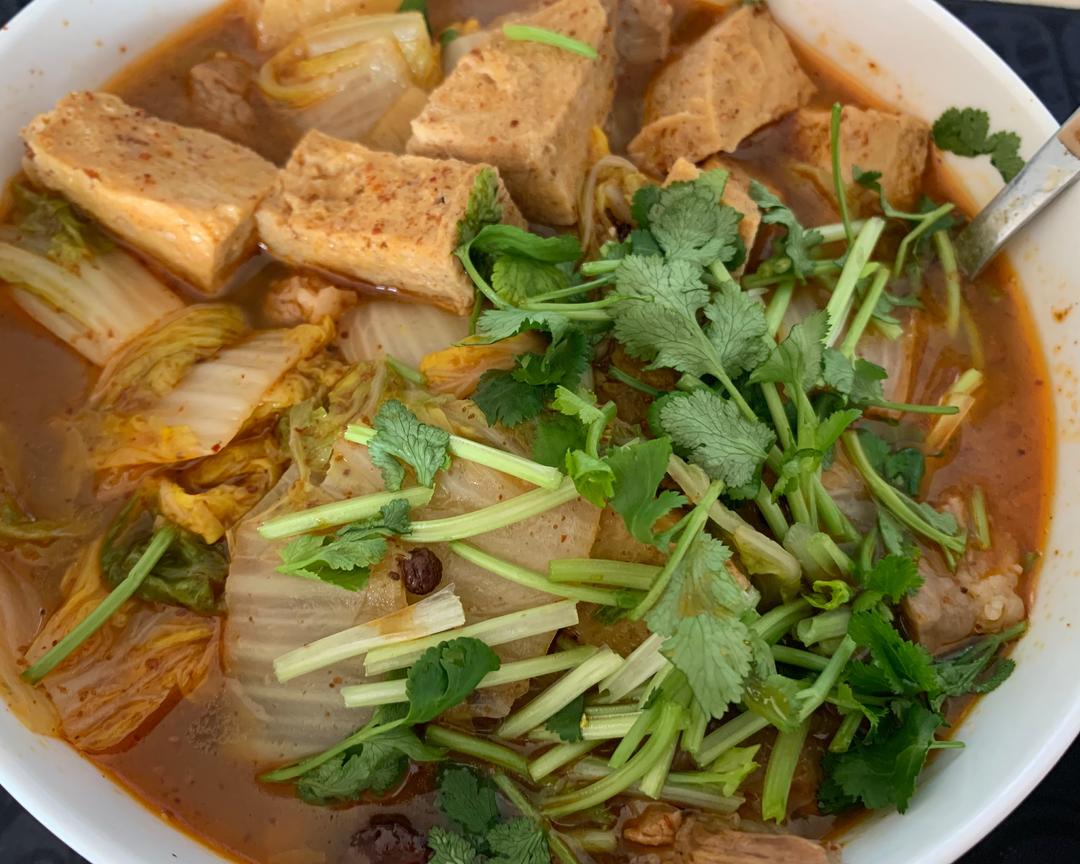 白菜豆腐炖羊肉的做法 步骤7