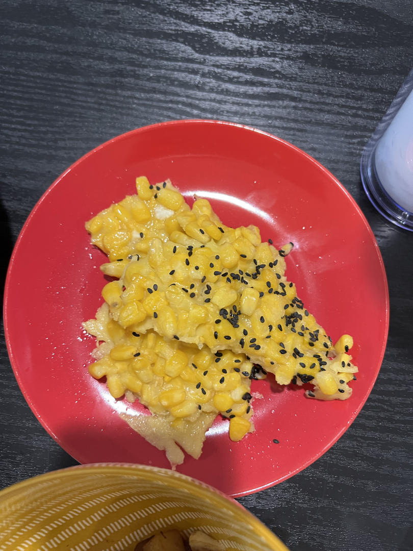 宝宝辅食:奶香玉米烙