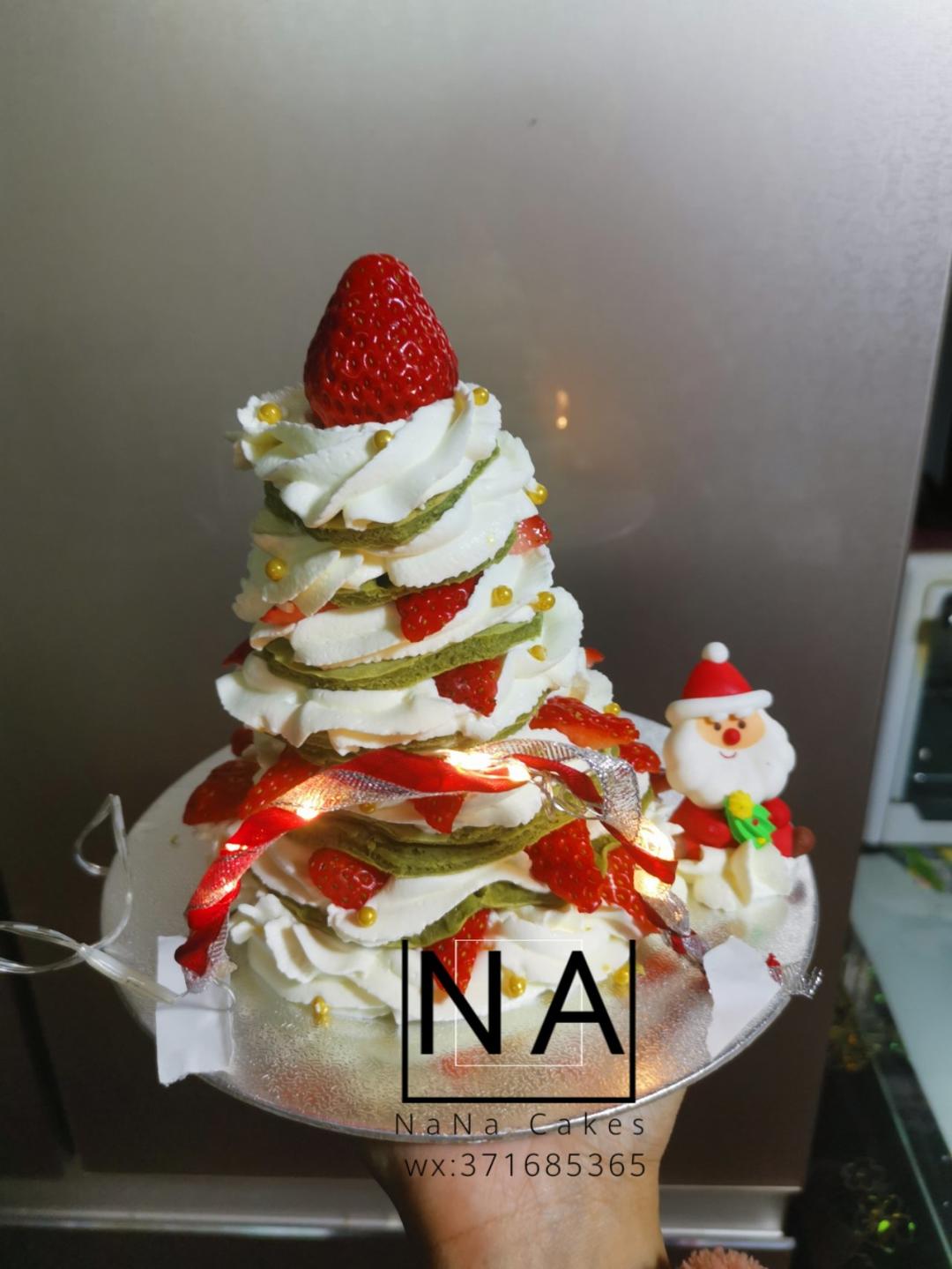 免烤箱❗️高颜值巨好吃的圣诞树松饼蛋糕🎄手把手教你做，让我们一起快乐过圣诞。