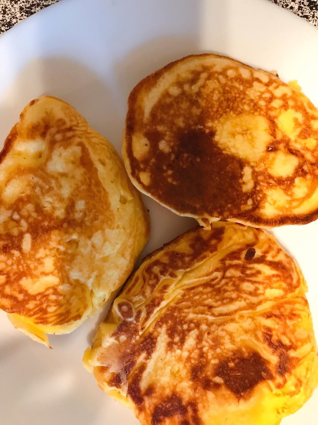 奶蛋玉米饼的做法