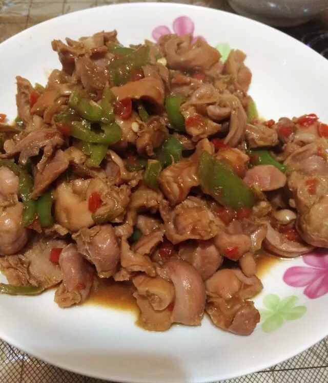 爆炒鸡胗