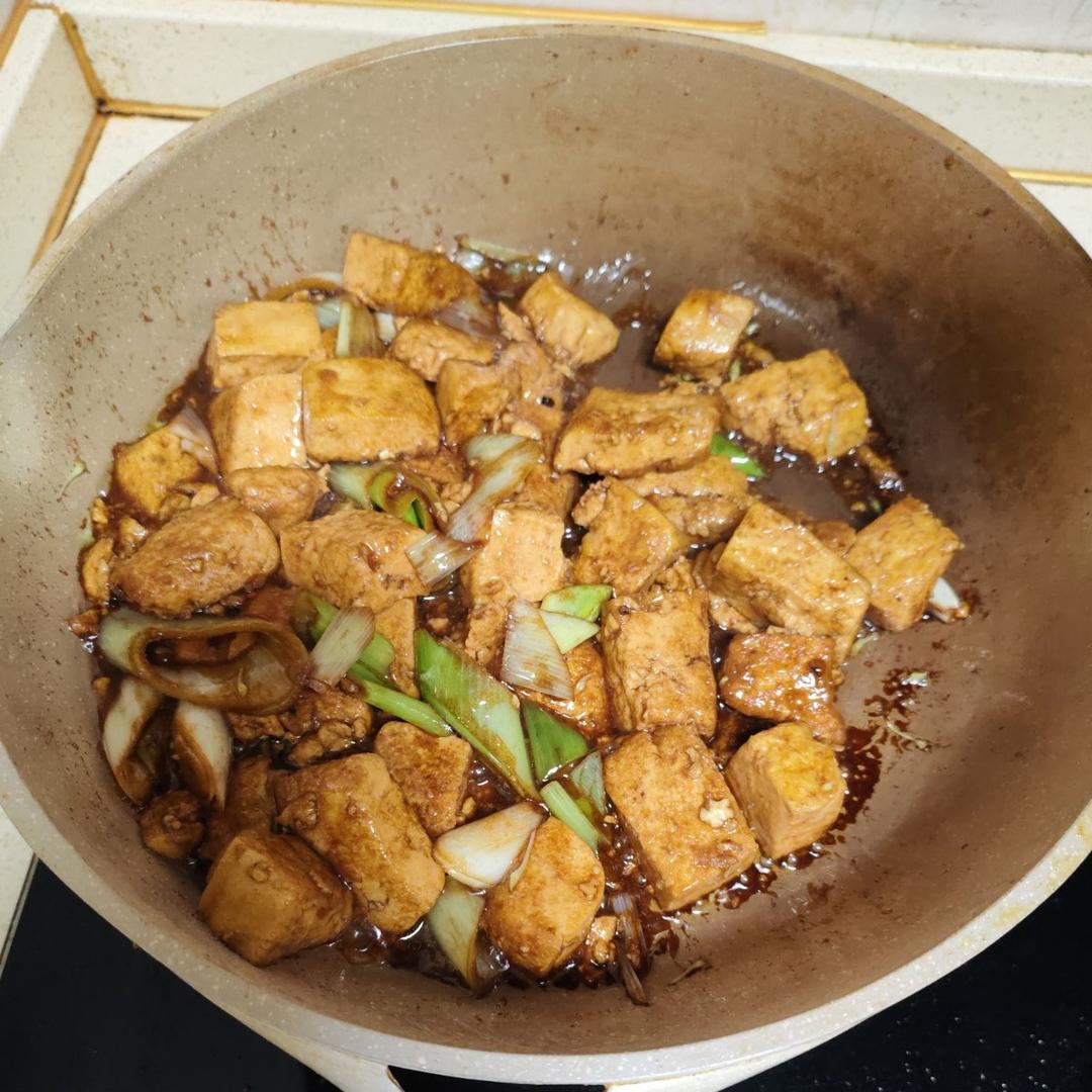 葱烧豆腐