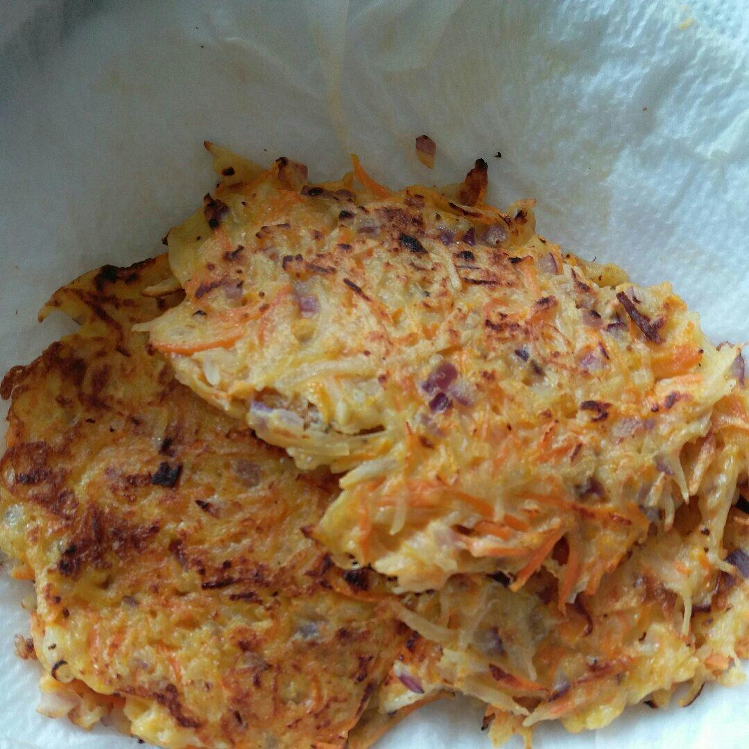 零失败胡萝卜土豆丝饼