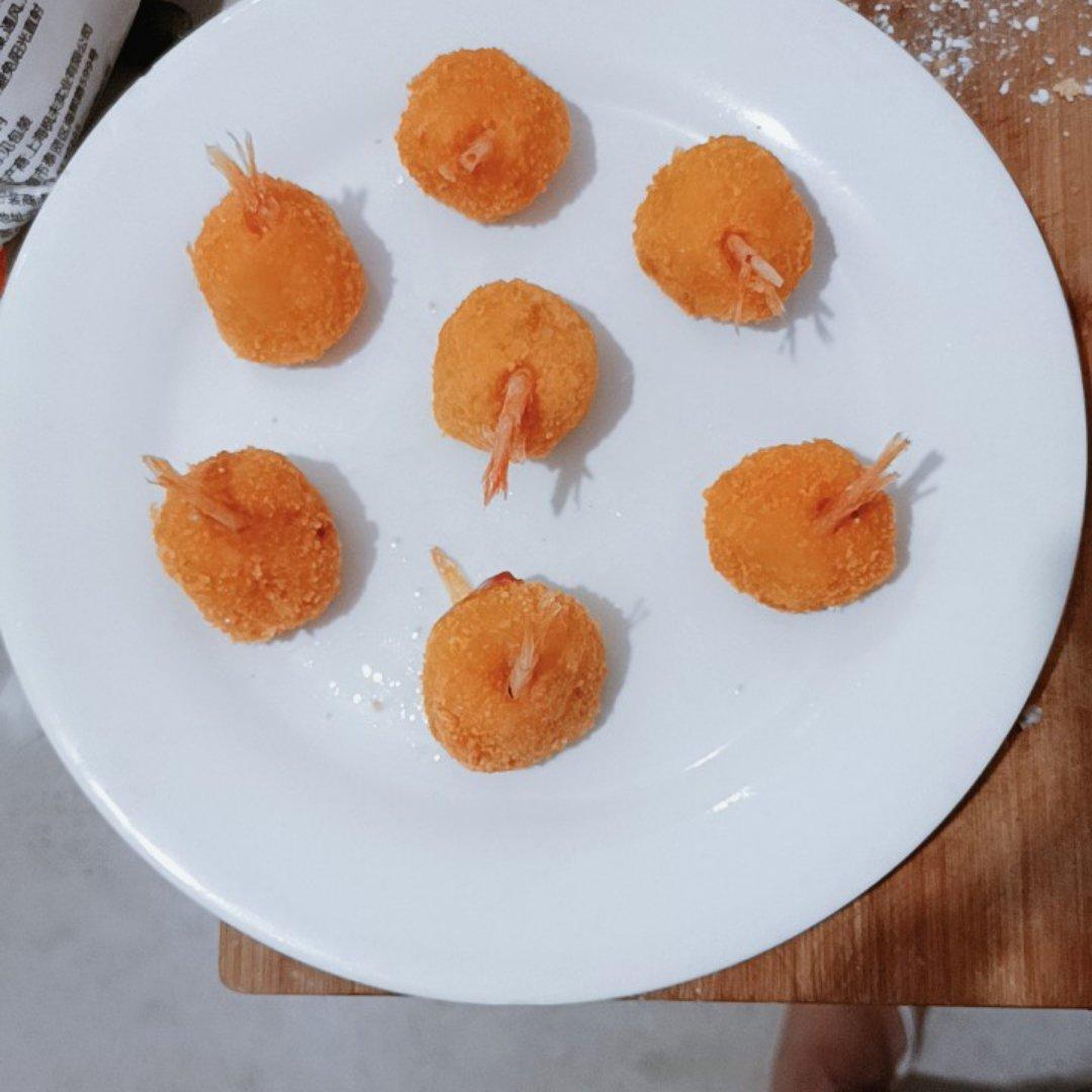 满口留香的土豆黄金虾球