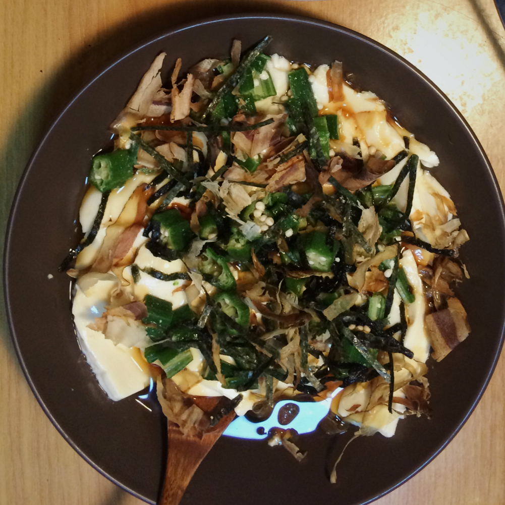 秋葵嫩豆腐&秋葵存储小方法