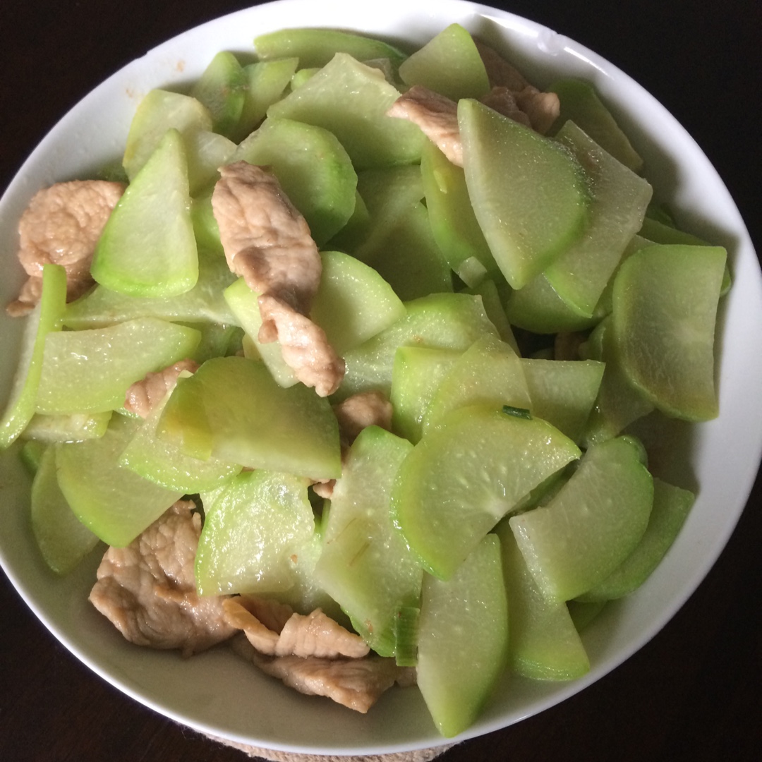 佛手瓜炒肉片