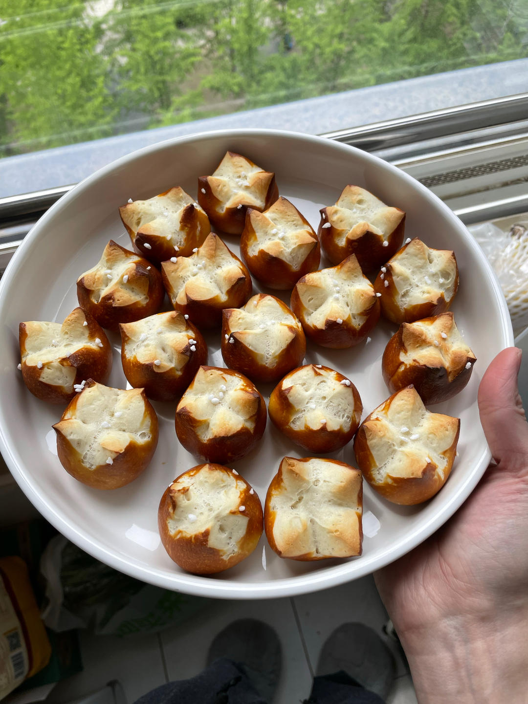 德式碱水面包｜一口碱水球｜超级快手｜免冷冻｜免发酵｜免手套膜