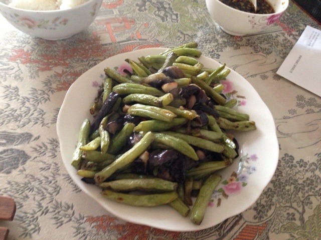 茄子烧豆角
