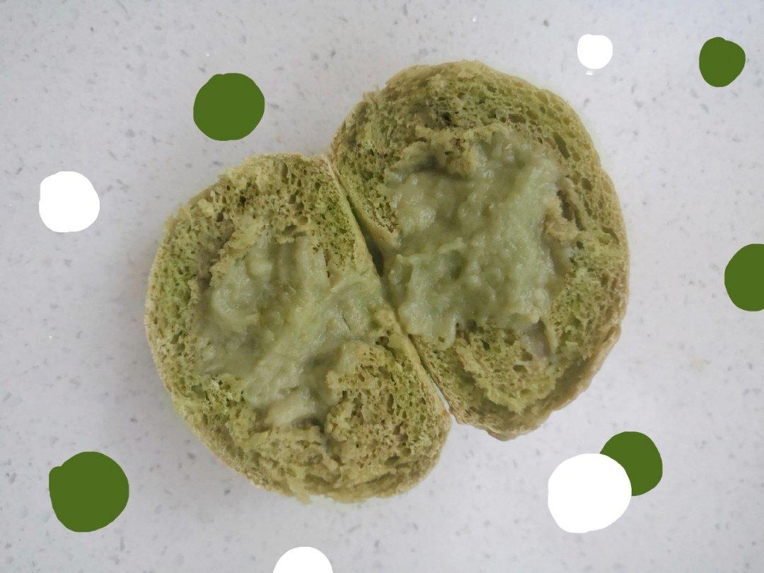 抹茶冰心小面包