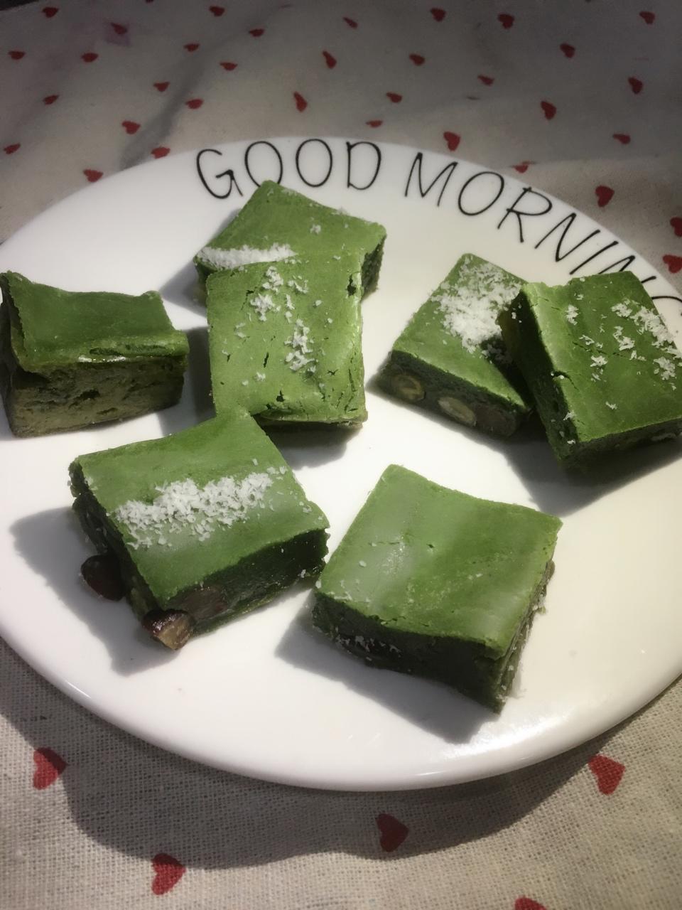 日式抹茶红豆麻糬饼