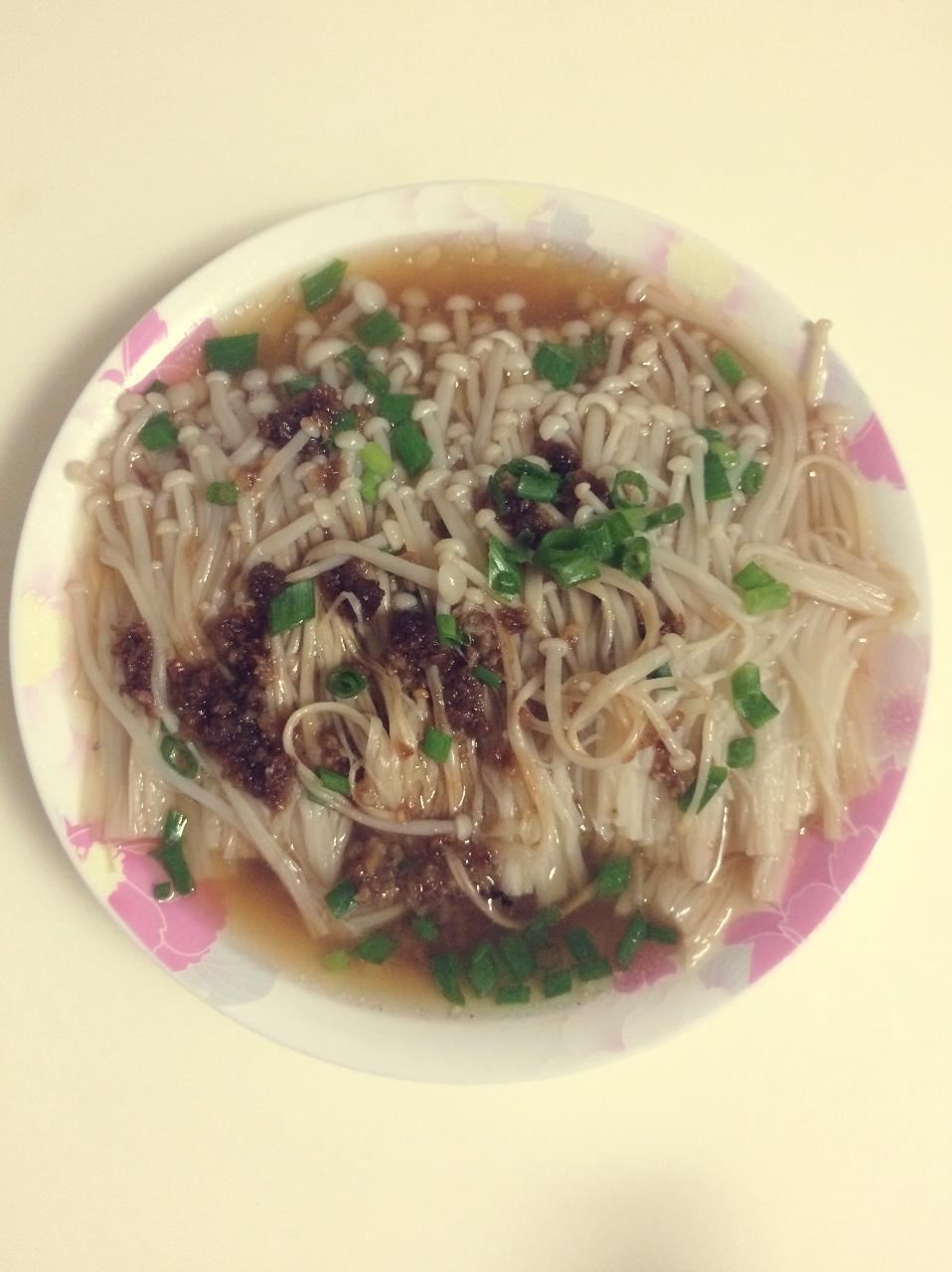 蒜蓉蒸金针菇