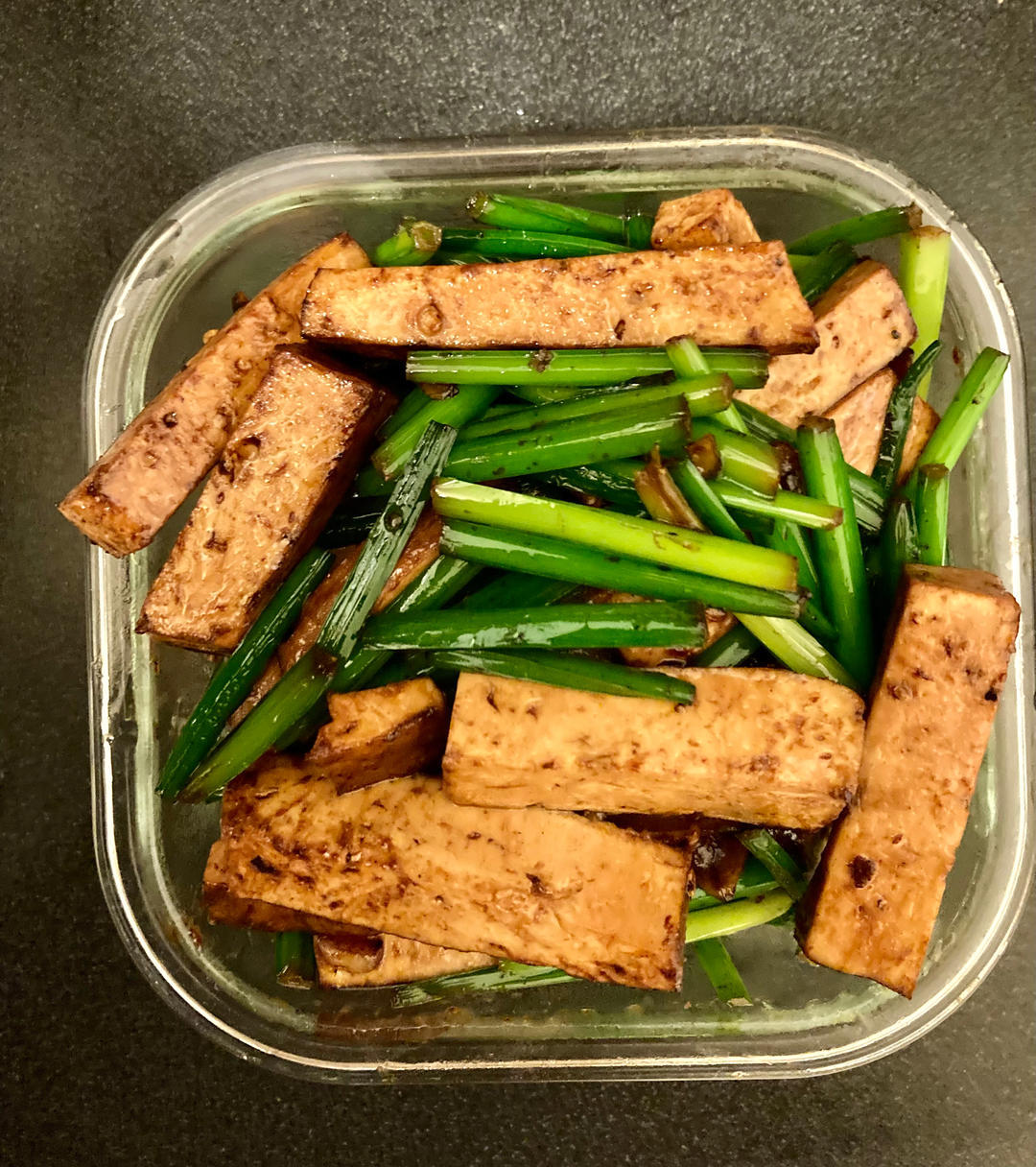 豆干炒蒜苗