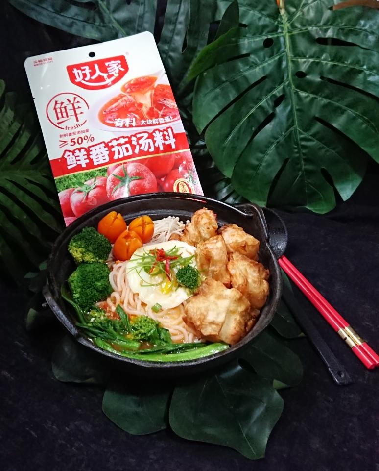 虾心油條番茄嗦粉