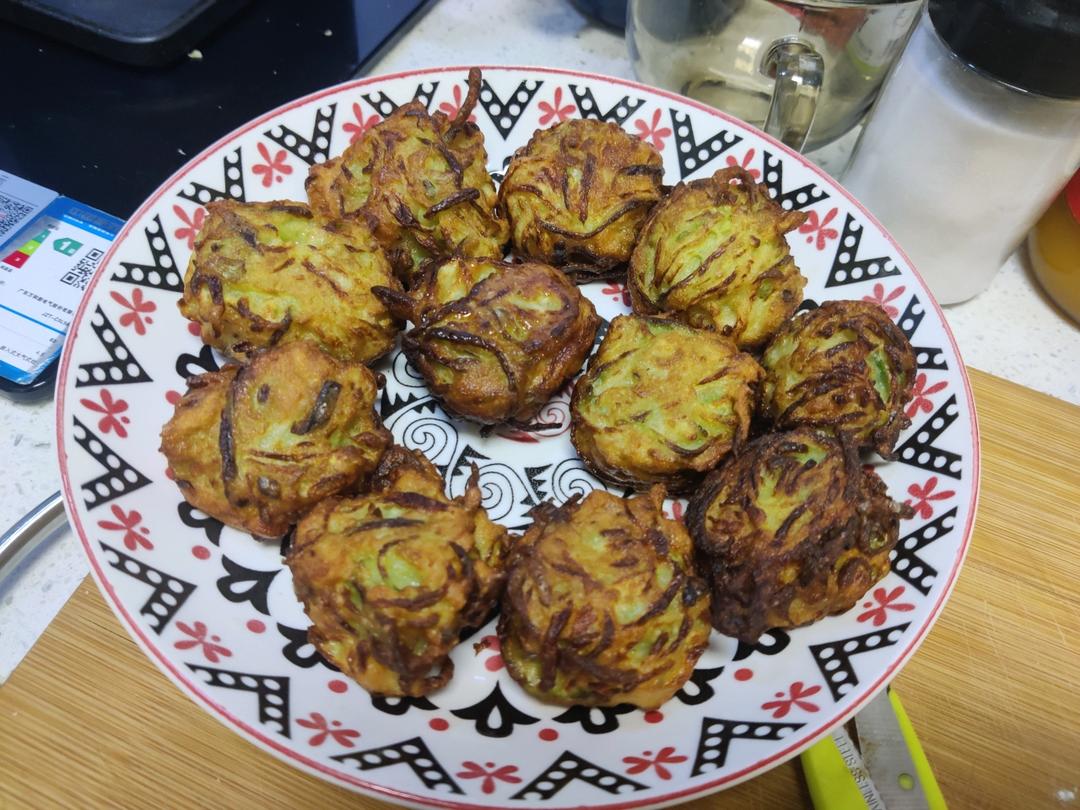 油炸萝卜丝圆子（山东水果青萝卜）