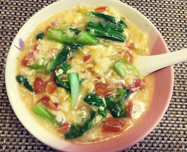 西红柿鸡蛋疙瘩汤的做法