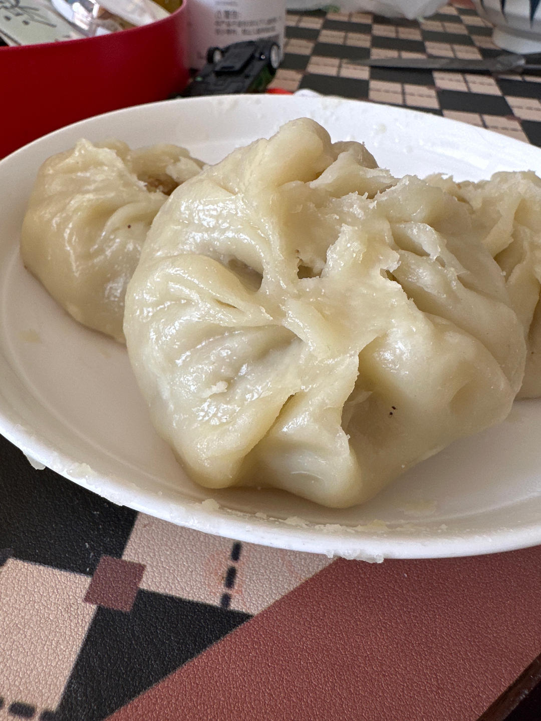烫面芸豆包子