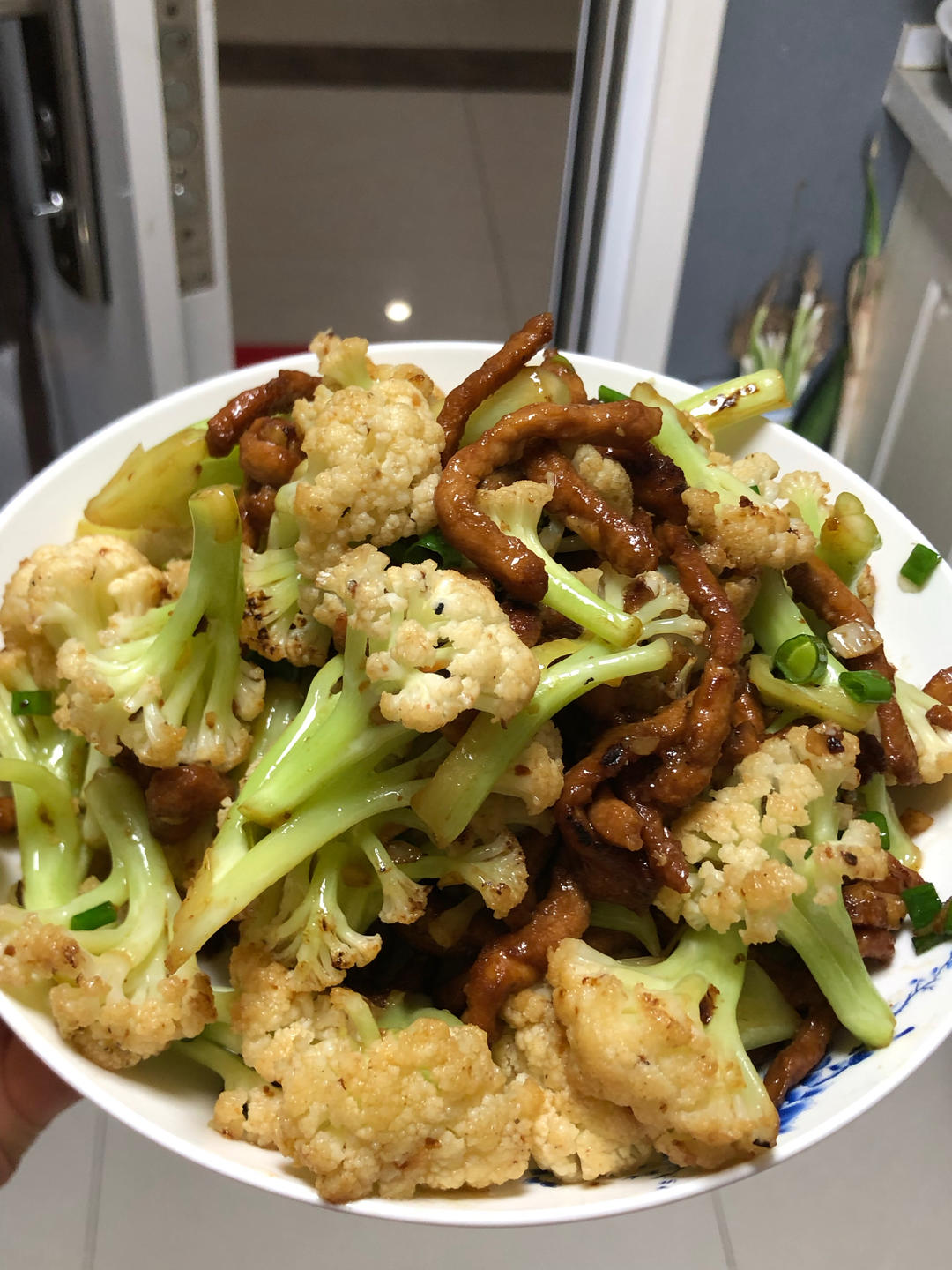菜花炒肉丝