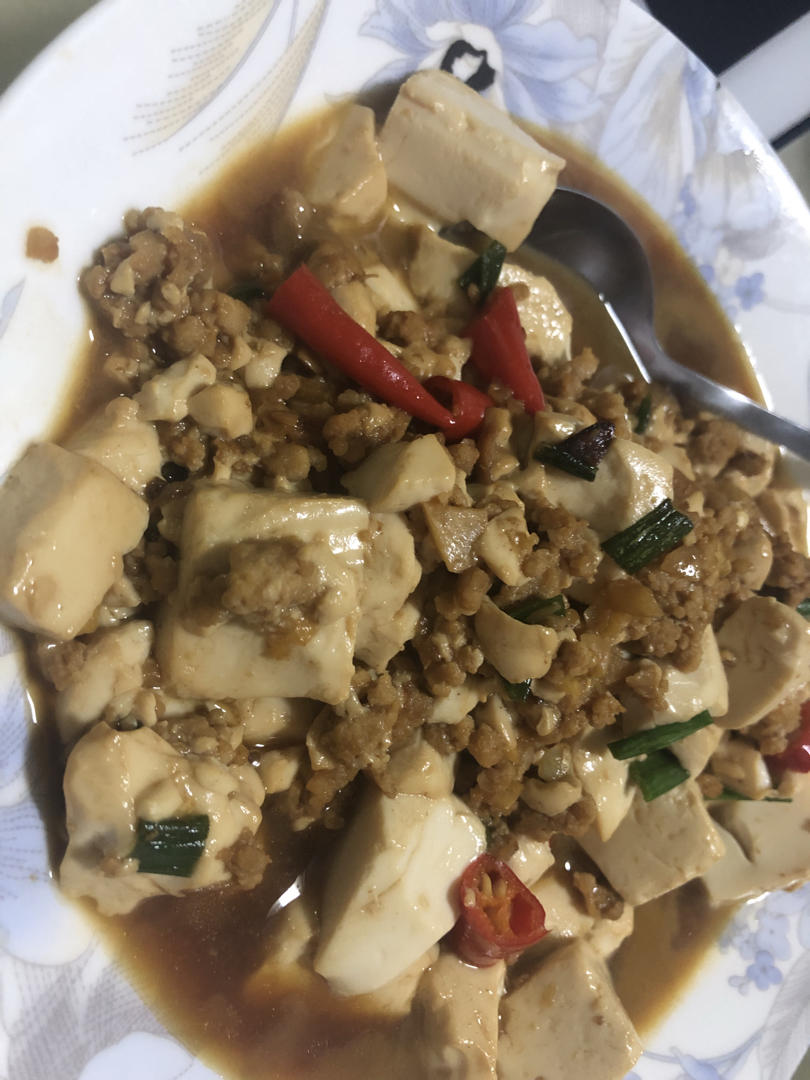 肉末嫩豆腐｜嫩滑口感爽口！这道快手菜超级下饭！！（减脂少油版）