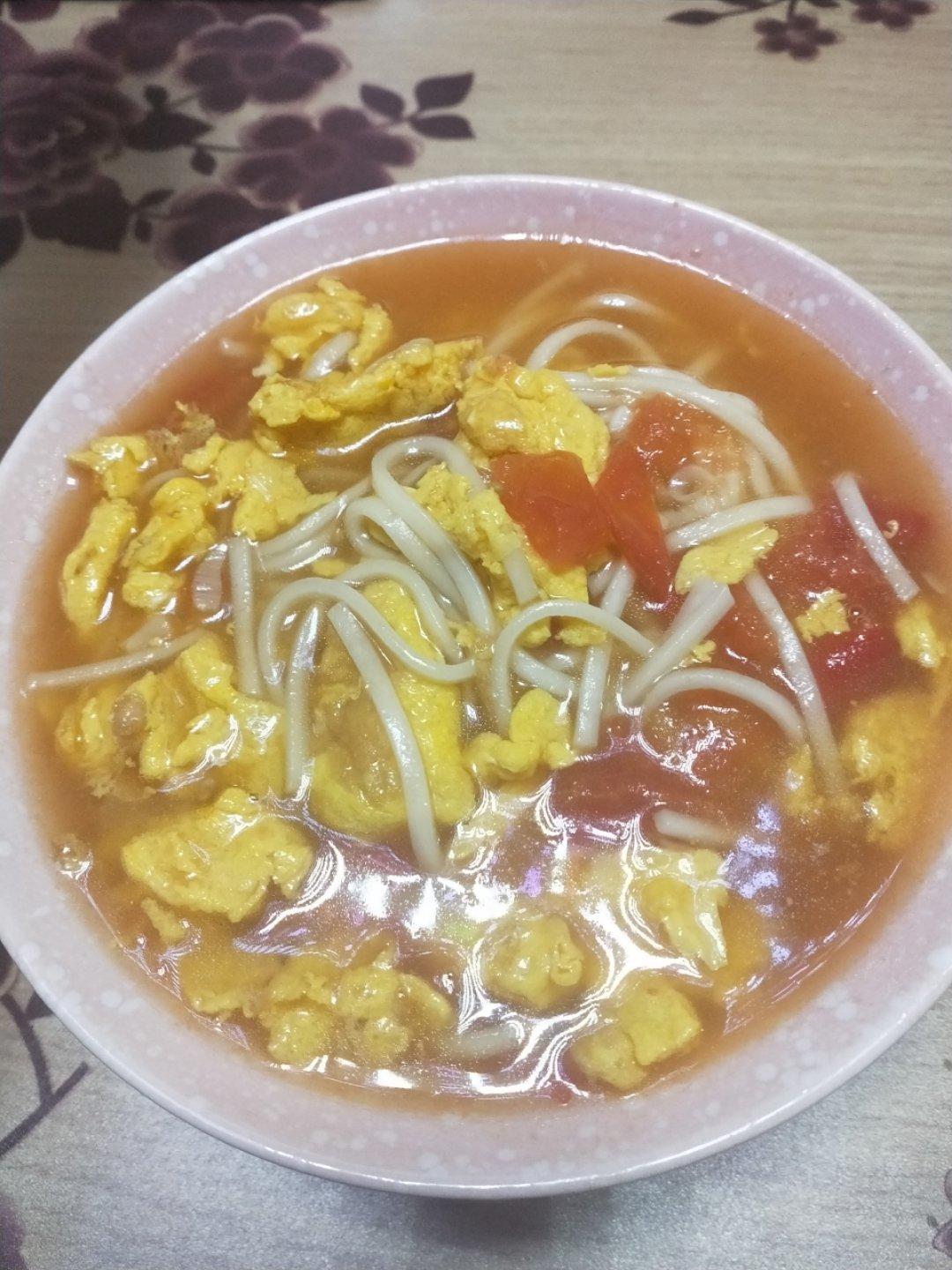 恨不得抱着锅舔的番茄鸡蛋面