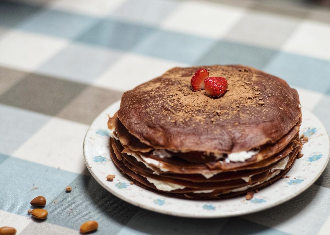 美味的煎蛋糕—抹茶千层蛋糕