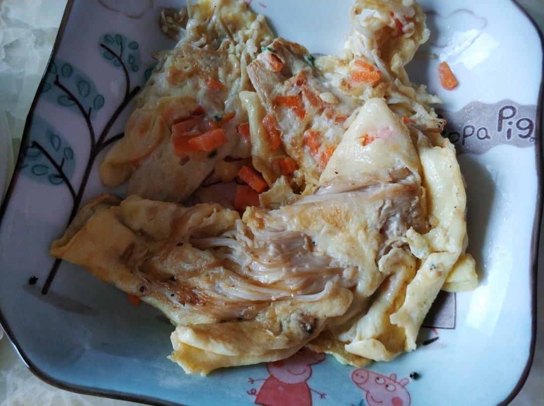金针菇蛋饼