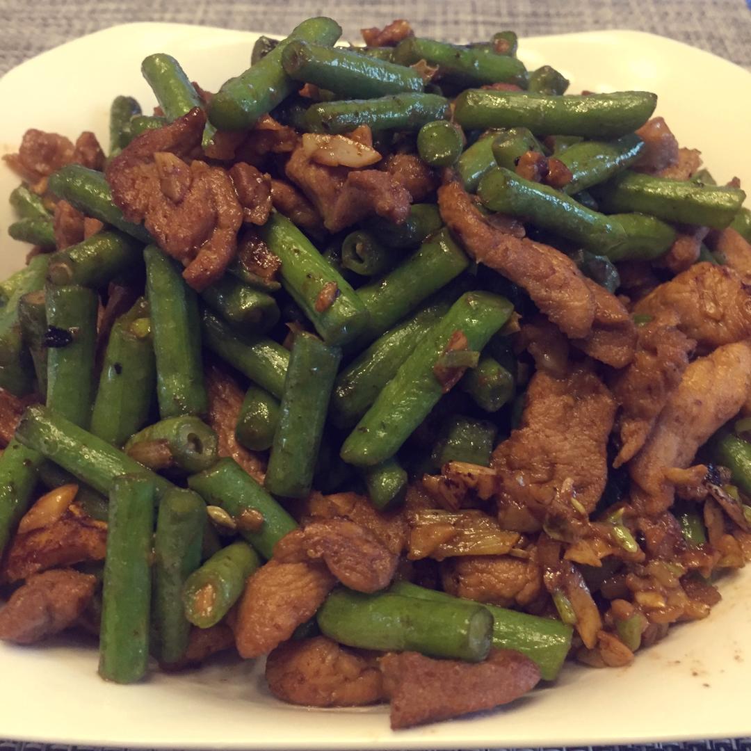 豆角炒肉丝
