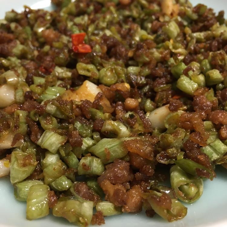 舔盘子的肉末豆角