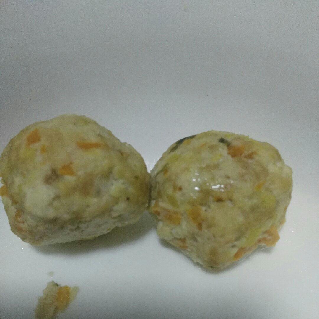 软绵绵的鸡肉豆腐丸（无油）