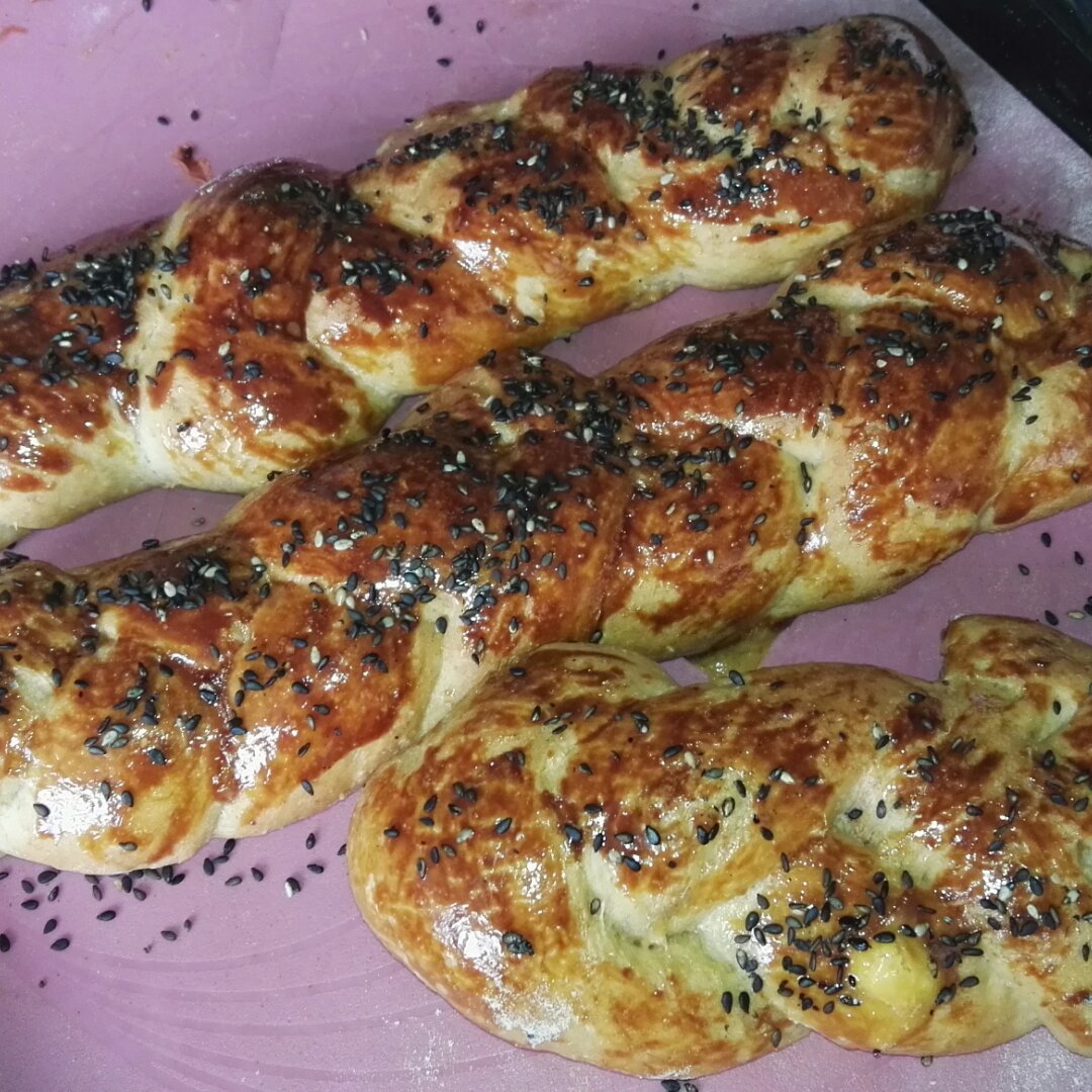 酸奶辫子面包（一次发酵）