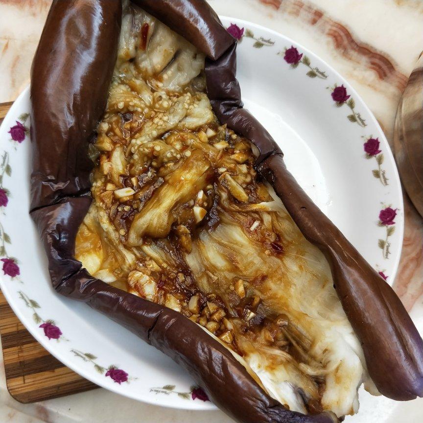 【微波炉烤茄子】