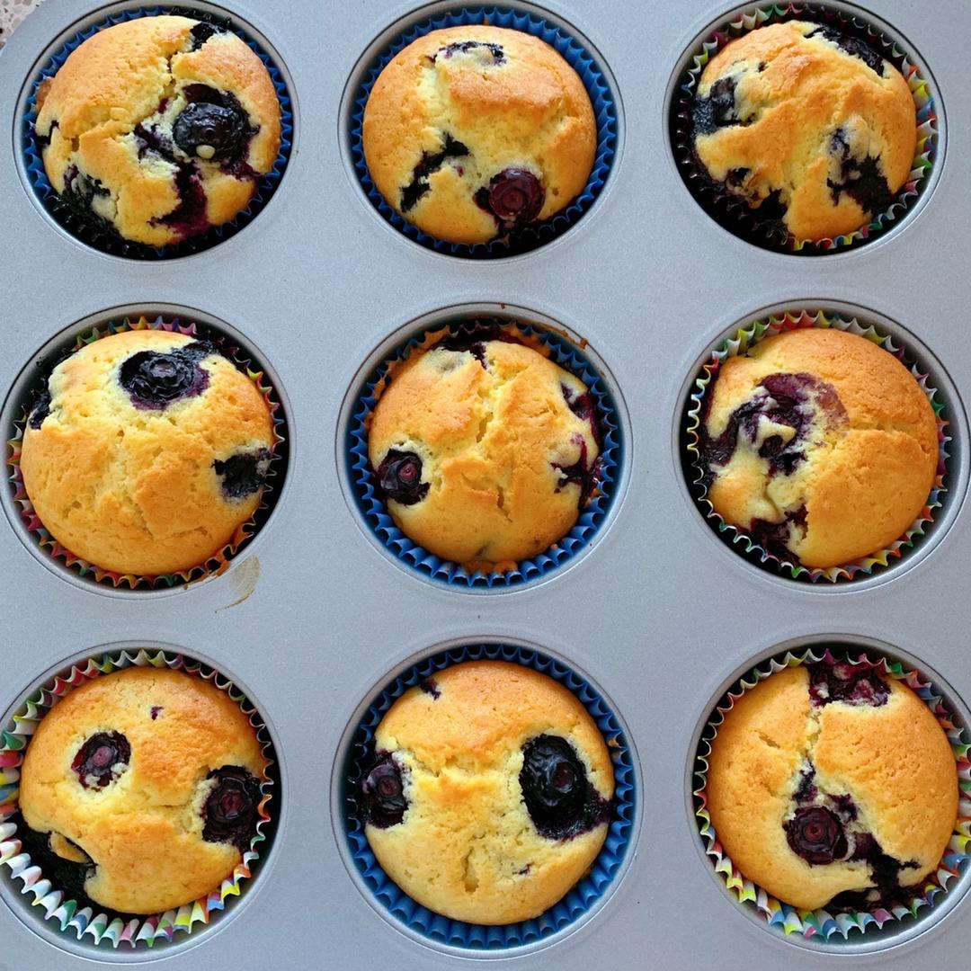 超好吃的蓝莓麦芬